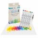 Set 6 markere acuarelabile Creative Craft, pensula cu rezervor