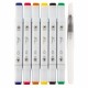 Set 6 markere acuarelabile Creative Craft, pensula cu rezervor