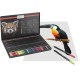 Set 36 creioane colorate Fine Art, in cutie metalica