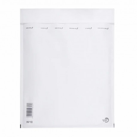 Plic cu protectie, 270 x 360 mm (interior), alb, banda silicon, 90 g/mp, 100 bucati/cutie