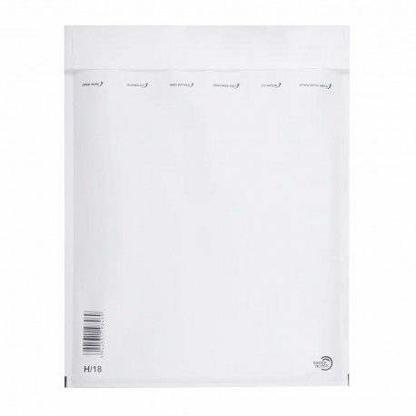 Plic cu protectie, 270 x 360 mm (interior), alb, banda silicon, 90 g/mp, 5 bucati/set