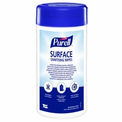 Servetele dezinfectante, Purell Surface, pt suprafete, 100 portii/pachet