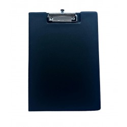 Clipboard dublu A4, plastifiat PP, Optima - negru