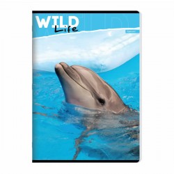 Caiet A5 capsat, 52 file dictando, 70 g/mp, design animale