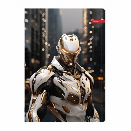 Caiet A4 capsat, 52 file dictando, 80 g/mp, coperta carton