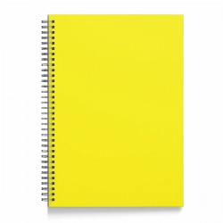 Caiet A4 cu spira, 60 file dictando, 60 g/mp, PP 280 microni