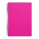 Caiet A4 cu spira, cu 3 subiecte, 90 file, 80 g/mp, coperta PP