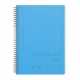 Caiet A4 cu spira, cu 3 subiecte, 90 file, 80 g/mp, coperta PP
