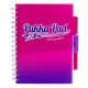 Caiet cu spirala si separatoare Pukka Pad Project Book Fusion, A5, 100 file, matematica, roz