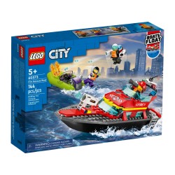 LEGO City, Barca de salvare a pompierilor, numar piese 144, varsta 5+