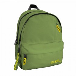 Ghiozdan Must 3 compartimente, 32x19x42 cm, olive