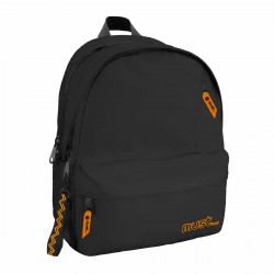 Ghiozdan Must 3 compartimente, 32x19x42 cm, negru