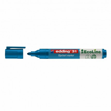 Marker flipchart Edding 31, Ecoline 1.5-3 mm, albastru