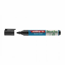 Marker flipchart Edding 31, Ecoline 1.5-3 mm, negru