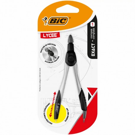 Compas Bic Exact pentru liceu, diverse culori, blister