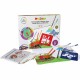 Set pentru colorat, 24 creioane colorate, 24 carioci, 6 sabloane, 1 creion HB