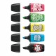 Textmarker Stabilo Boss mini by Snooze One, 5 culori/set, etui carton