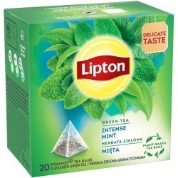 Ceai verde Lipton, menta, 20 plicuri/cutie