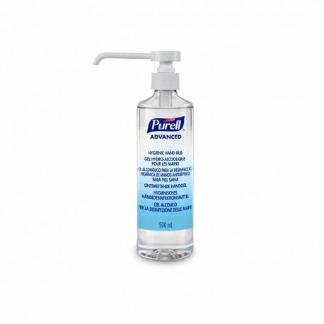 Gel dezinfectant Purell Advanced Hand Rub, flacon rotund cu pompita, 500 ml Gel dezinfectant Purell Advanced Hand Rub, flacon rotund cu pompita, 500 ml