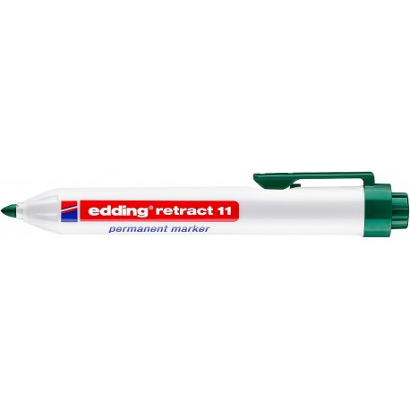 Marker permanent edding retract 11, verde