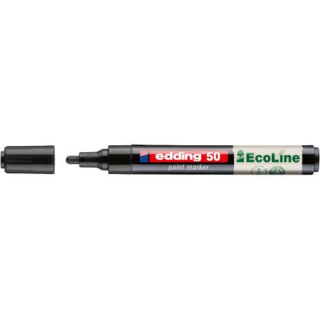 Marker cu vopsea pe baza de apa edding Ecoline 50, negru