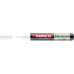 Marker cu vopsea pe baza de apa edding Ecoline 50, alb