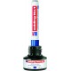 Marker permanent edding No. 1, corp metalic, varf tesit, 1-5 mm, negru