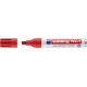 Marker permanent edding No. 1, corp metalic, varf tesit, 1-5 mm, rosu