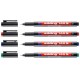 Marker permanent edding 140 S, 4 culori/set