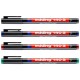 Marker permanent edding 140 S, 4 culori/set