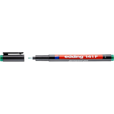 Marker permanent Edding 141F, 0.6 mm, verde