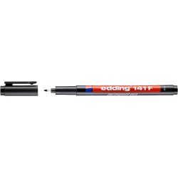 Marker permanent Edding 141F, 0.6 mm, negru