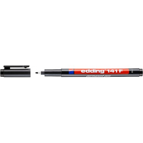 Marker permanent Edding 141F, 0.6 mm, negru
