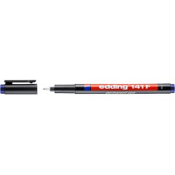 Marker permanent Edding 141F, 0.6 mm, albastru