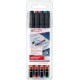 Marker permanent edding 142 M, 4 bucati/set