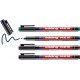 Marker permanent edding 142 M, 4 bucati/set