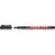 Marker permanent edding 143 B, corp plastic, varf tesit, 1-3 mm, negru