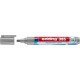 Marker flipchart edding Ecoline 385, corp din plastic reciclat, varf pensula flexibil, 1-5 mm, gri argintiu