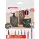 Marker edding 751 cu vopsea, corp metalic, varf rotund, 1-2 mm, set 8 culori