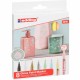 Set markere cu vopsea edding 751 Pastel, corp metalic, varf rotund, 1-2 mm, 8 culori