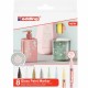 Set markere cu vopsea edding 751 Pastel, corp metalic, varf rotund, 1-2 mm, 8 culori