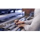 Marker permanent Edding 2000C, corp metalic, varf rotund, 1.5-3 mm, albastru