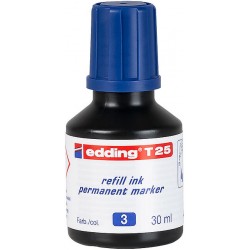 Tus Edding T25, pentru markere permanente, 30 ml, albastru