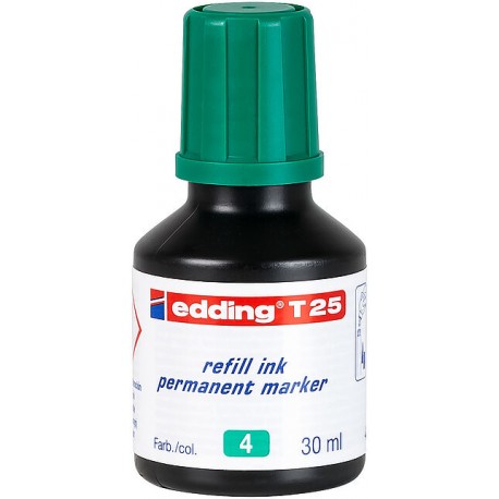 Tus pentru marker permanent Edding T25, 30 ml, verde