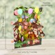 Felicitare 3D, Santoro, Swing Card, Pop-up, design Petrecerea maimutelor