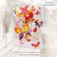 Felicitare 3D, Santoro, Swing Card, Pop-up, design Fluturi