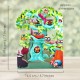 Felicitare 3D, Santoro, Swing Card, Pop-up, design Pasari