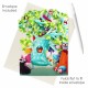 Felicitare 3D, Santoro, Swing Card, Pop-up, design Pasari