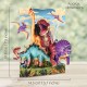 Felicitare 3D, Santoro, Swing Card, Pop-up, design Dinozauri