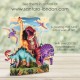 Felicitare 3D, Santoro, Swing Card, Pop-up, design Dinozauri